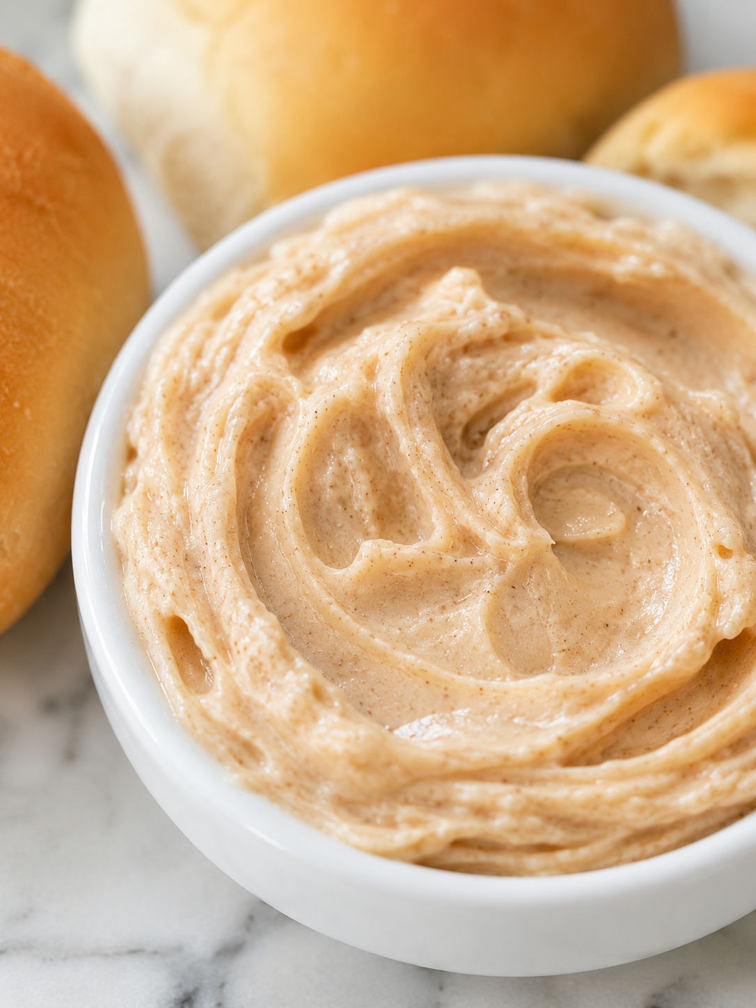 Easy Texas Roadhouse Cinnamon Honey Butter, plated and served