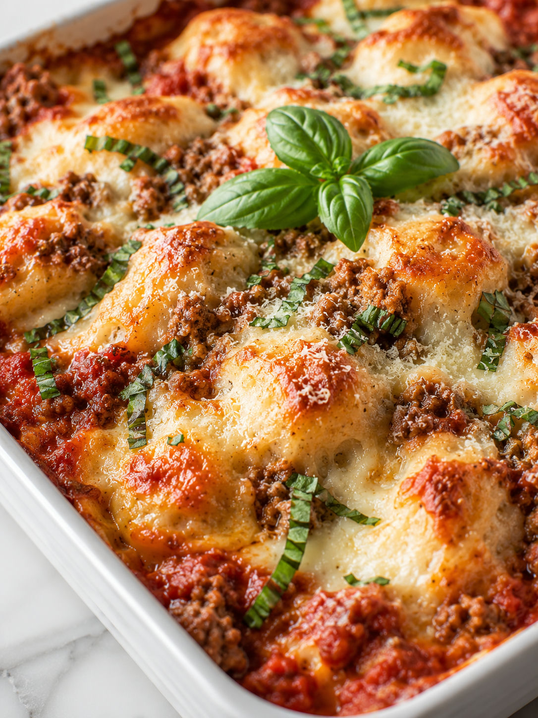 Easy and Delicious Bubble Up Lasagna, plated and served