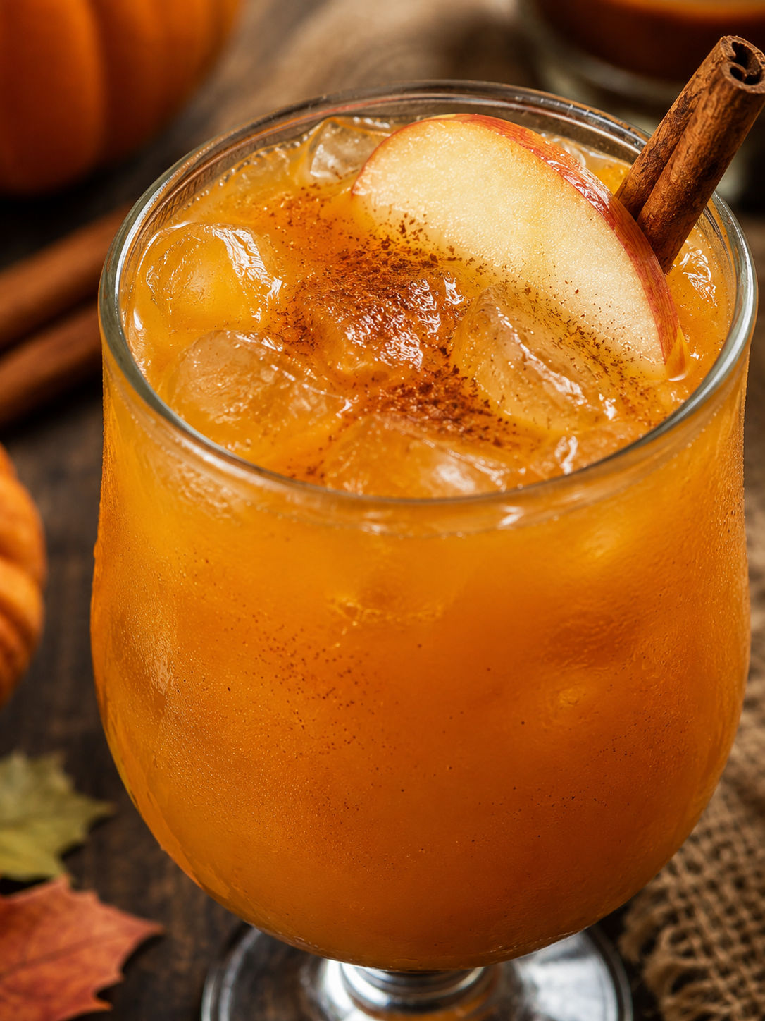 Harry Potter Pumpkin Juice, plated and served