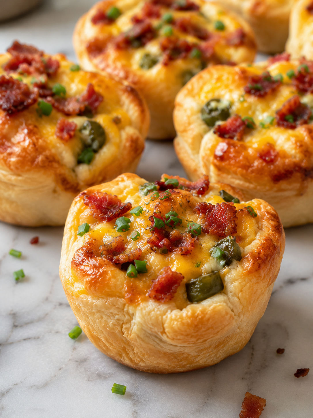 Jalapeno Popper Bites, plated and served