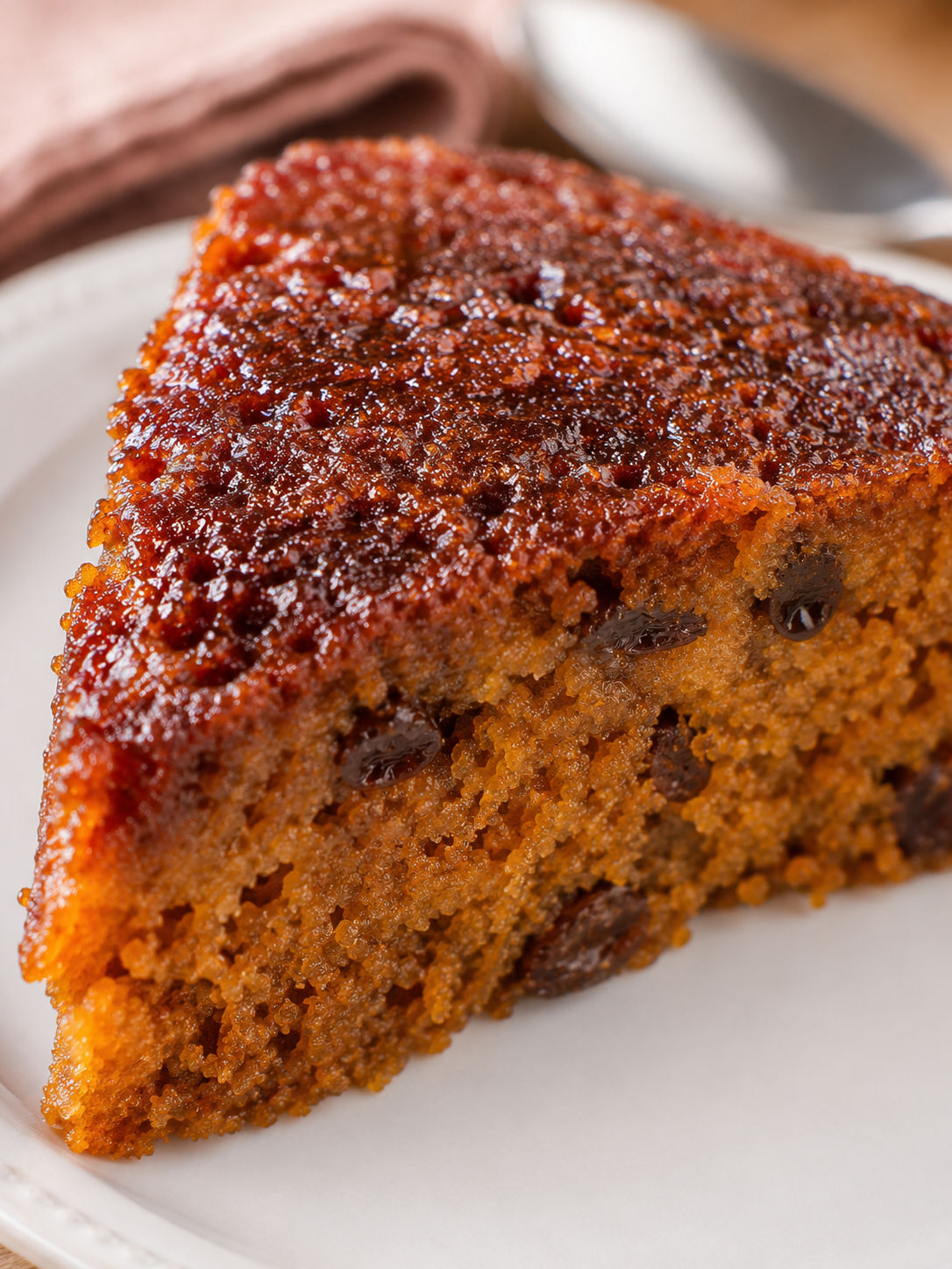 Jamaican Sweet Potato Sweet Pudding, plated and served