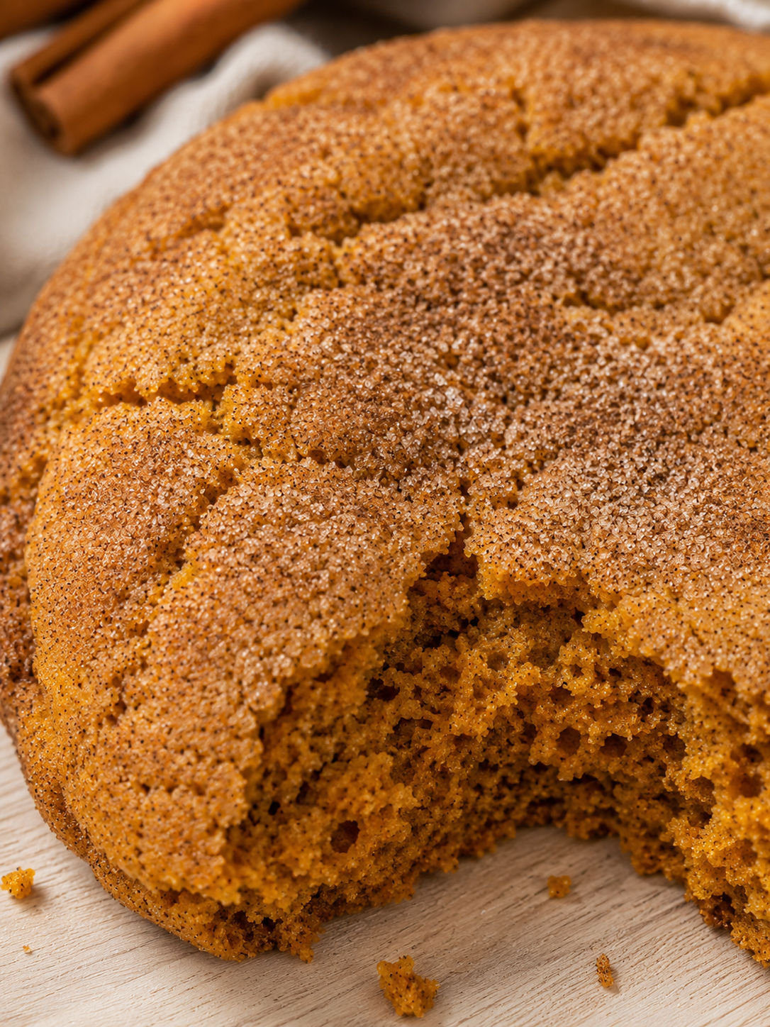 Jumbo Pumpkin Cinnamon Cookie, plated and served
