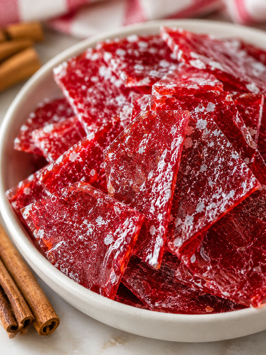 Make Spicy Cinnamon Hard Candy at Home, plated and served