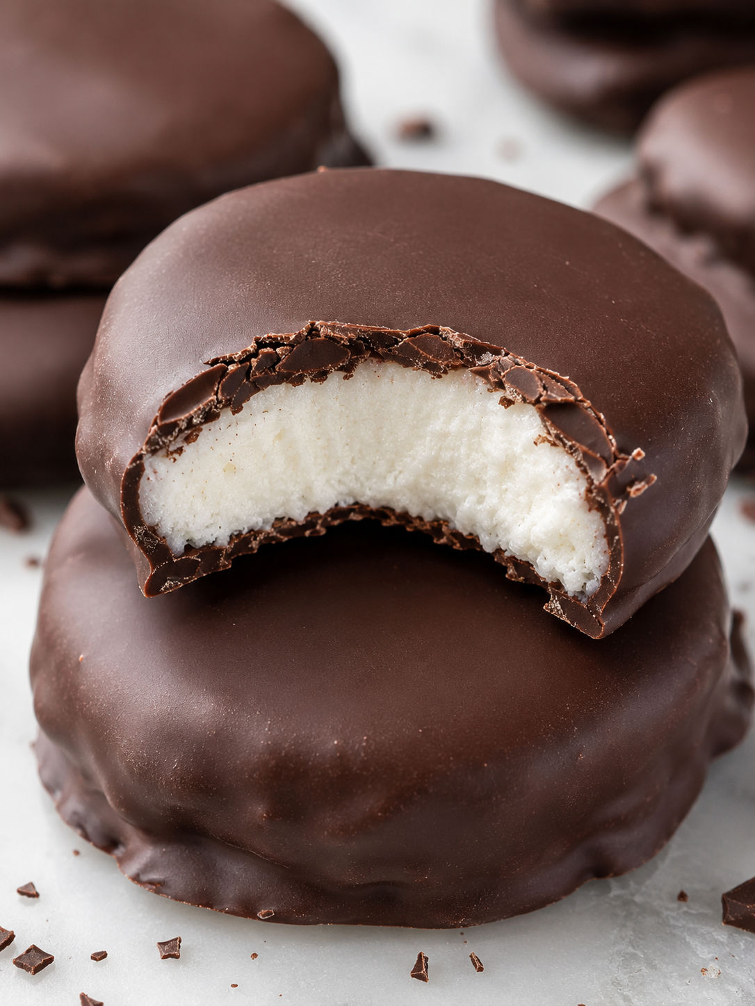 Quick and Simple 5-Ingredient Peppermint Patties, plated and served