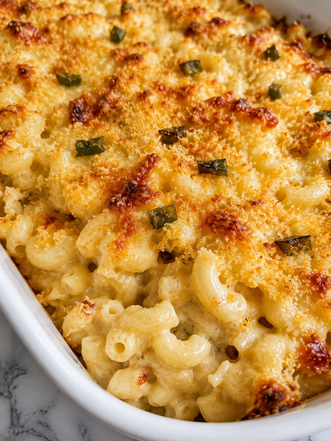 Savor The Spice: Pepper Jack Macaroni & Cheese, plated and served