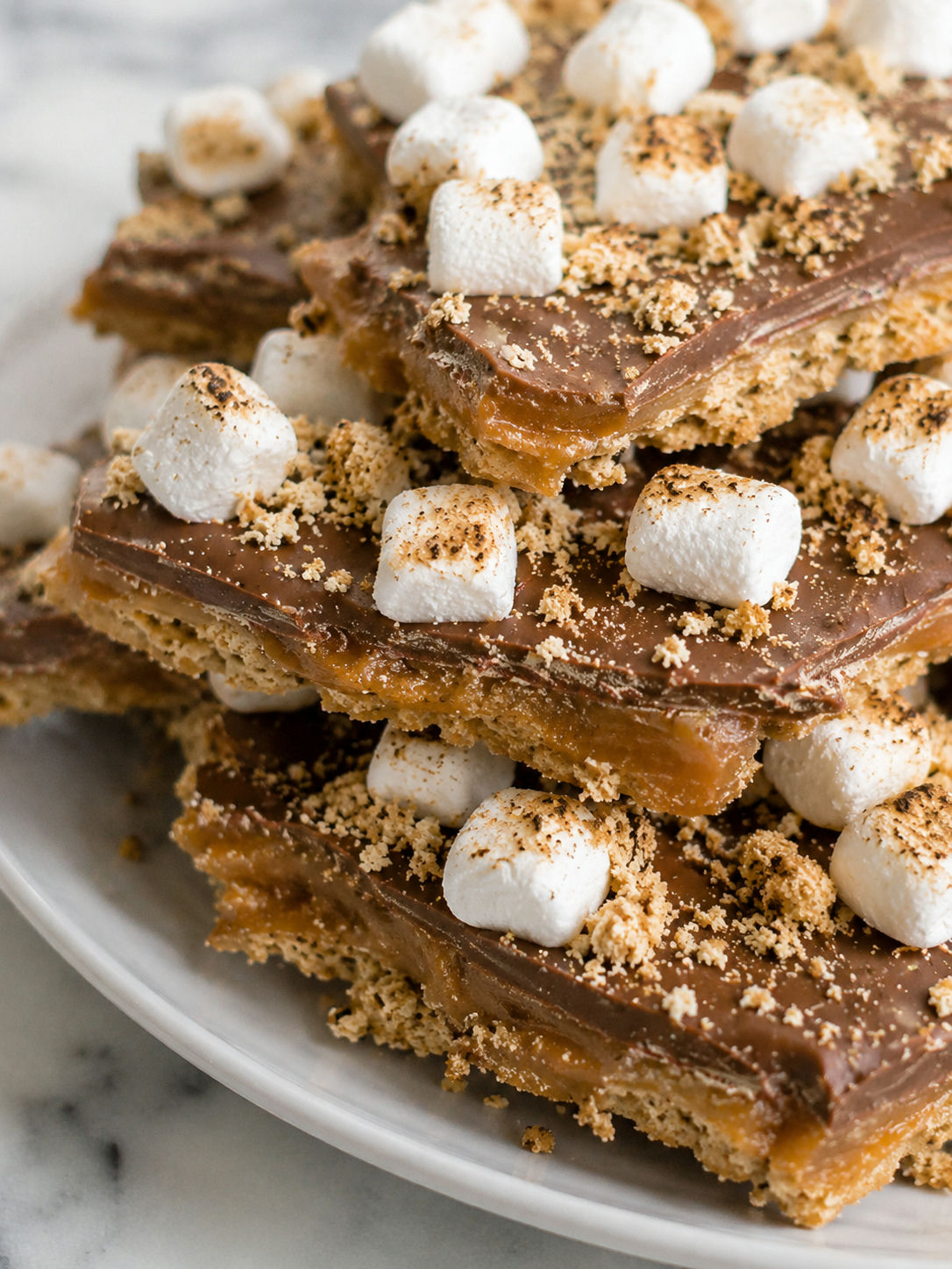 Savor The Ultimate S’mores Crack Recipe For A Blissful Treat, plated and served