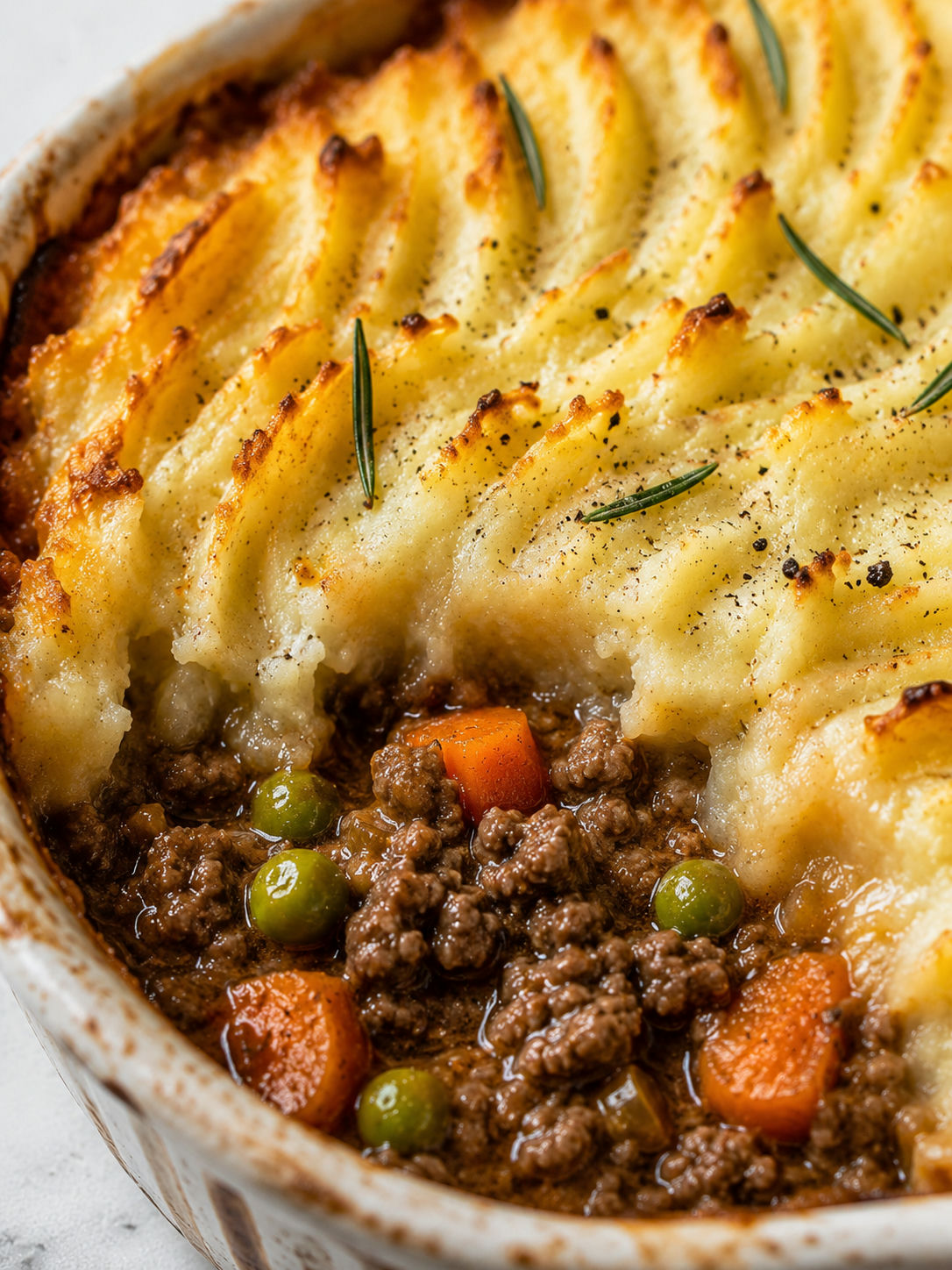 Shepherd's Pie, plated and served