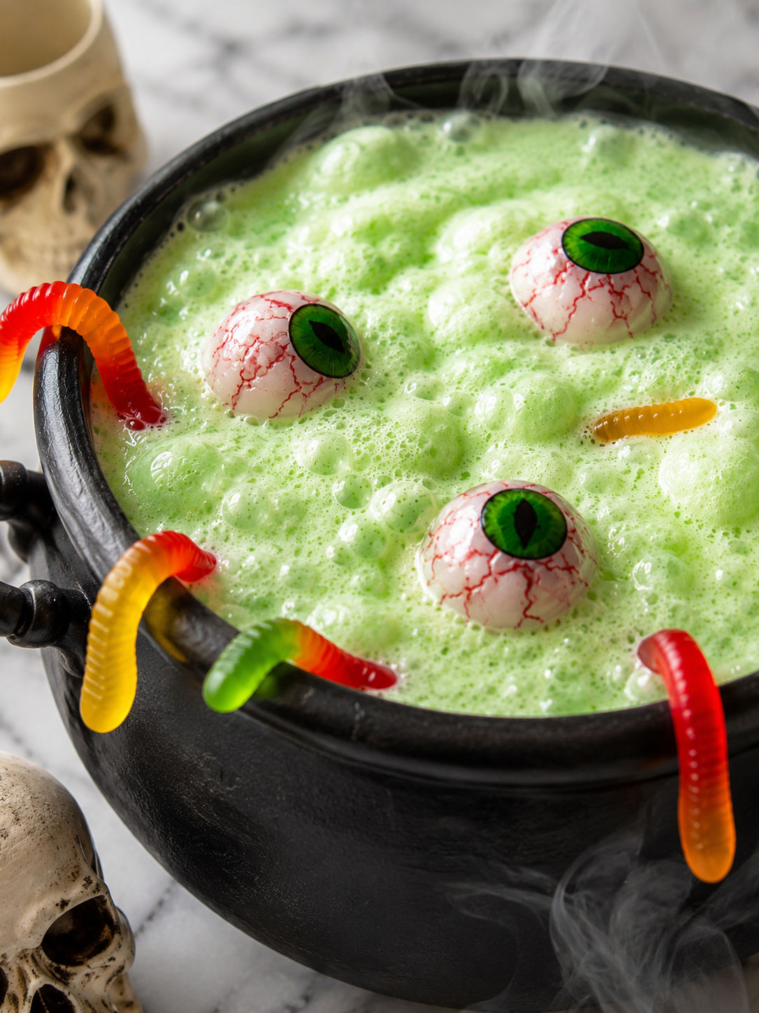 Witch’s Brew Punch, plated and served