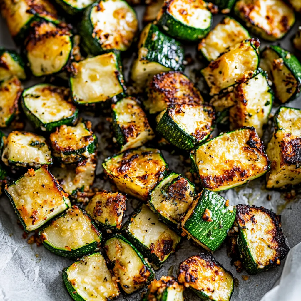 Quick Air Fryer Zucchini with Parmesan Panko Crust