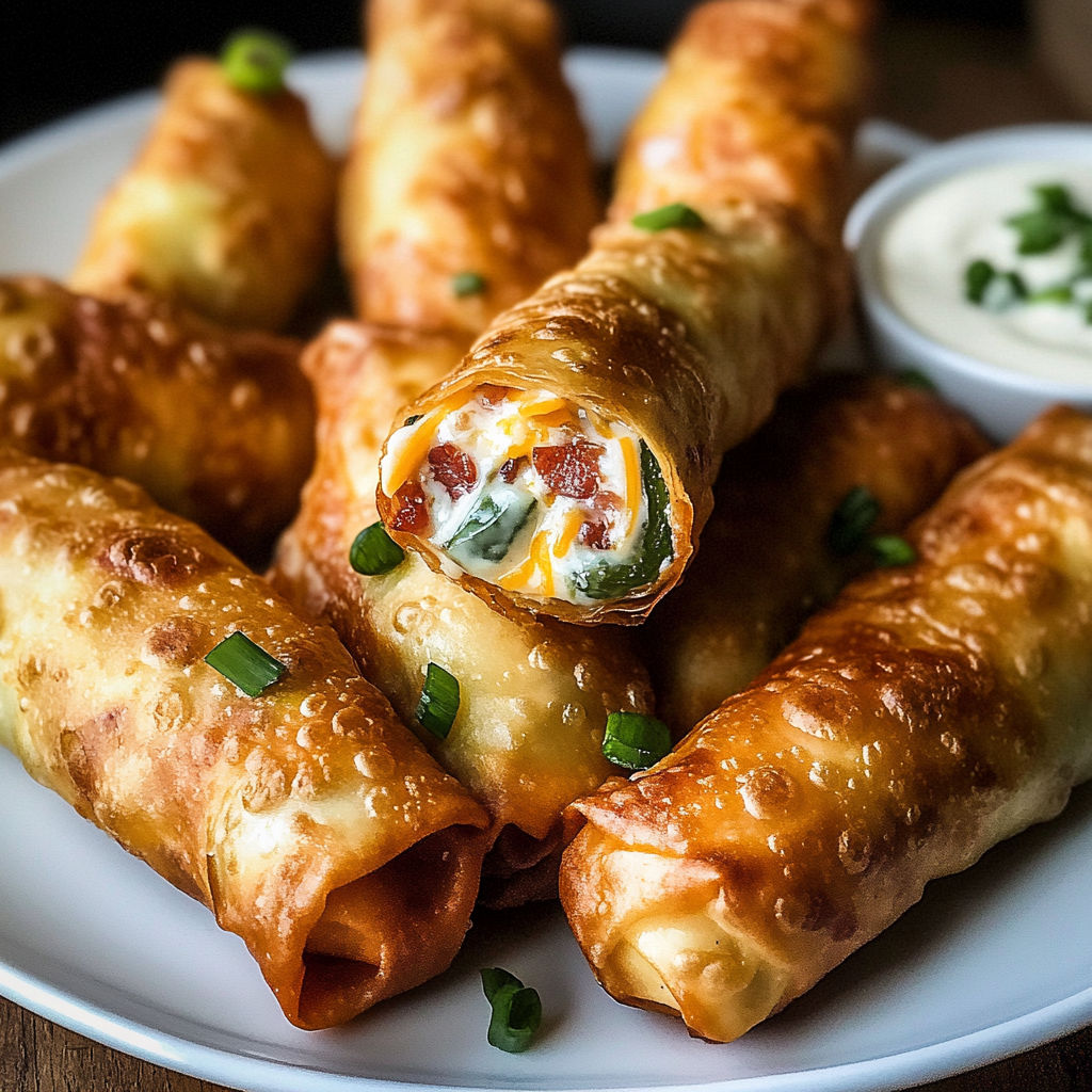 Savor The Burst Of Flavors With Bacon Jalapeño Popper Eggrolls