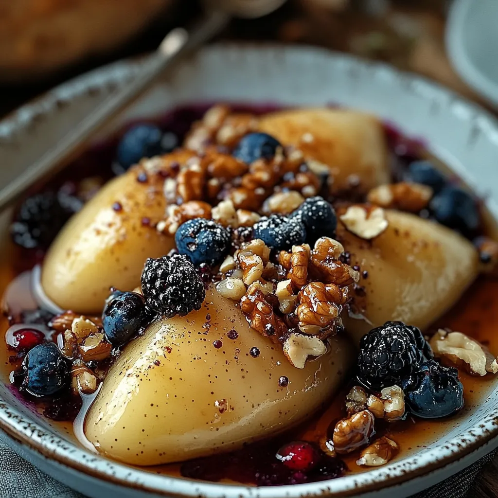 Elegant Baked Pears with Honey & Blue Cheese
