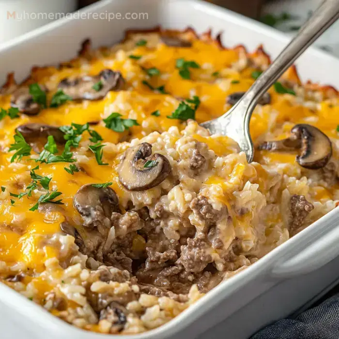 Comforting Beef and Rice Casserole