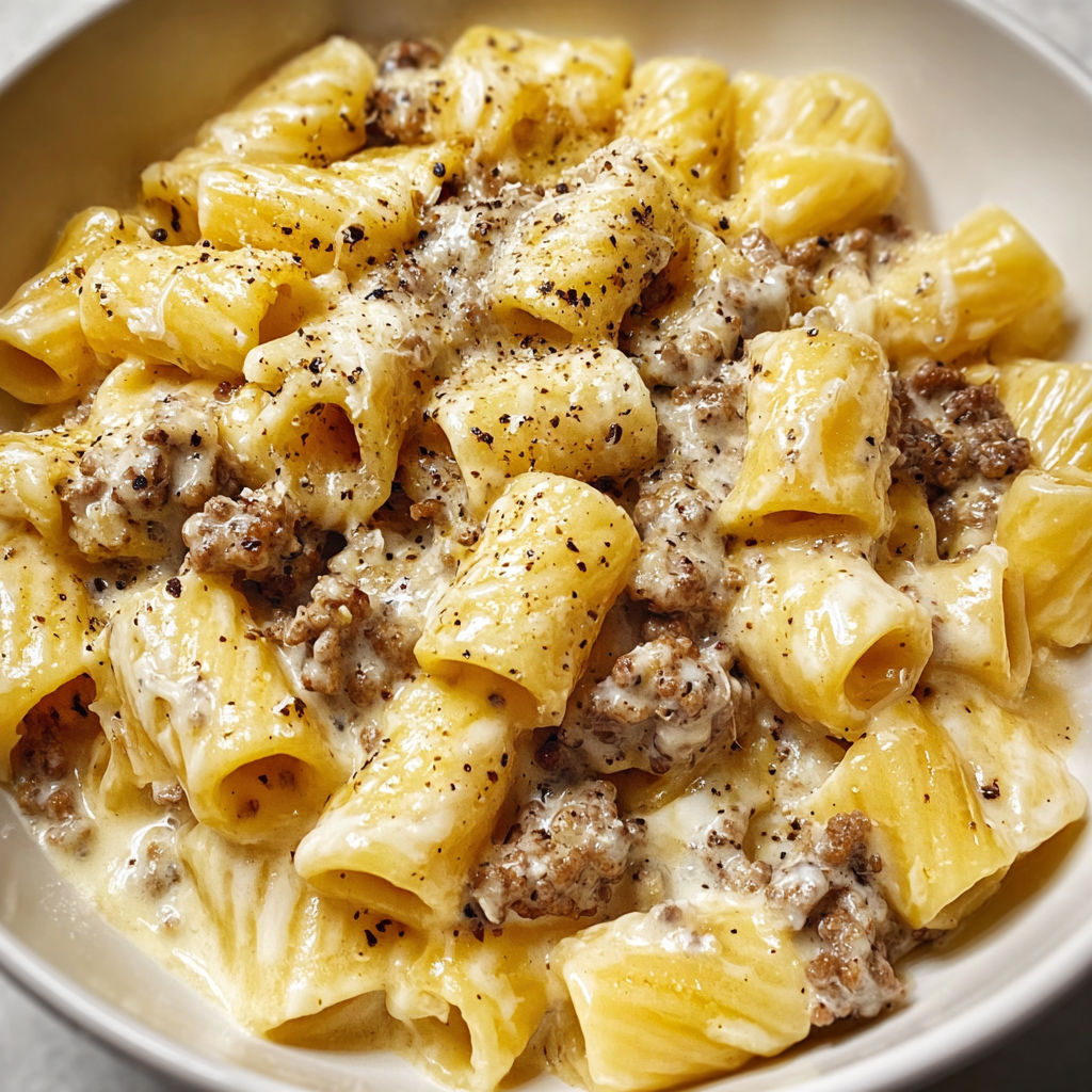 One-Pot Beef with Cheddar Ranch Pasta for Easy Dinner