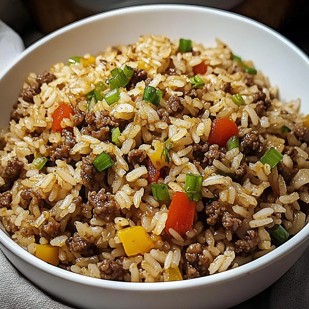 Hearty Beef Dirty Rice Dish