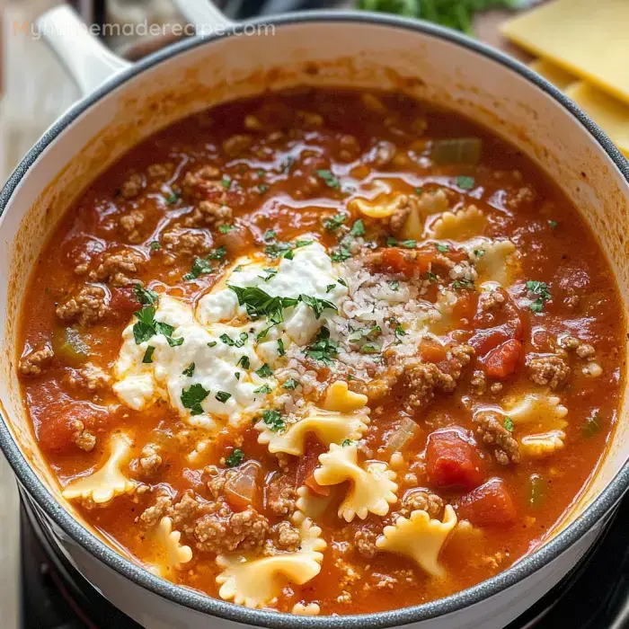Easy and Delicious Lasagna Soup