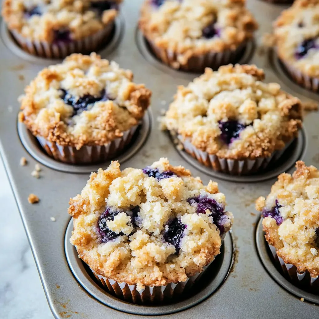 Best Blueberry Muffins with Crunchy Streusel Topping