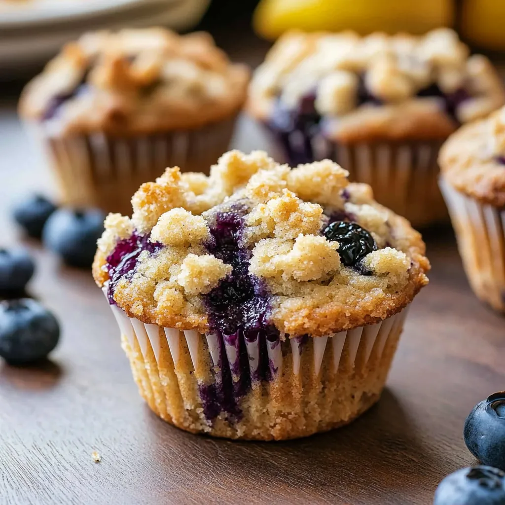 Best Blueberry Muffins with Crunchy Streusel Topping