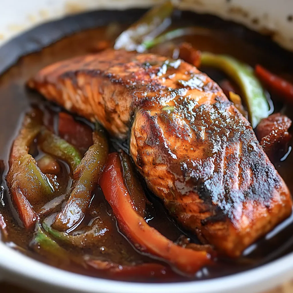 Easy Jamaican Brown Stew Salmon