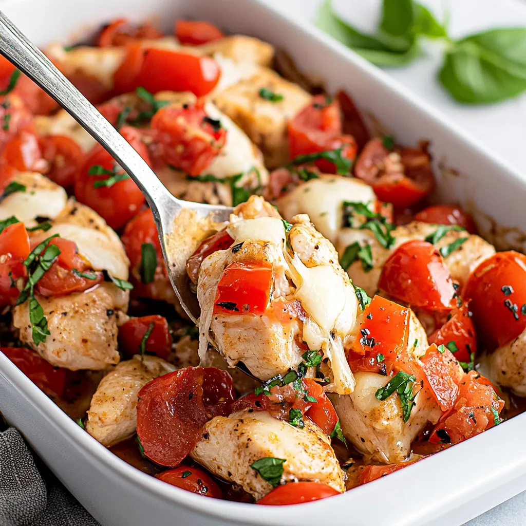 Bruschetta Chicken with Fresh Tomatoes and Mozzarella