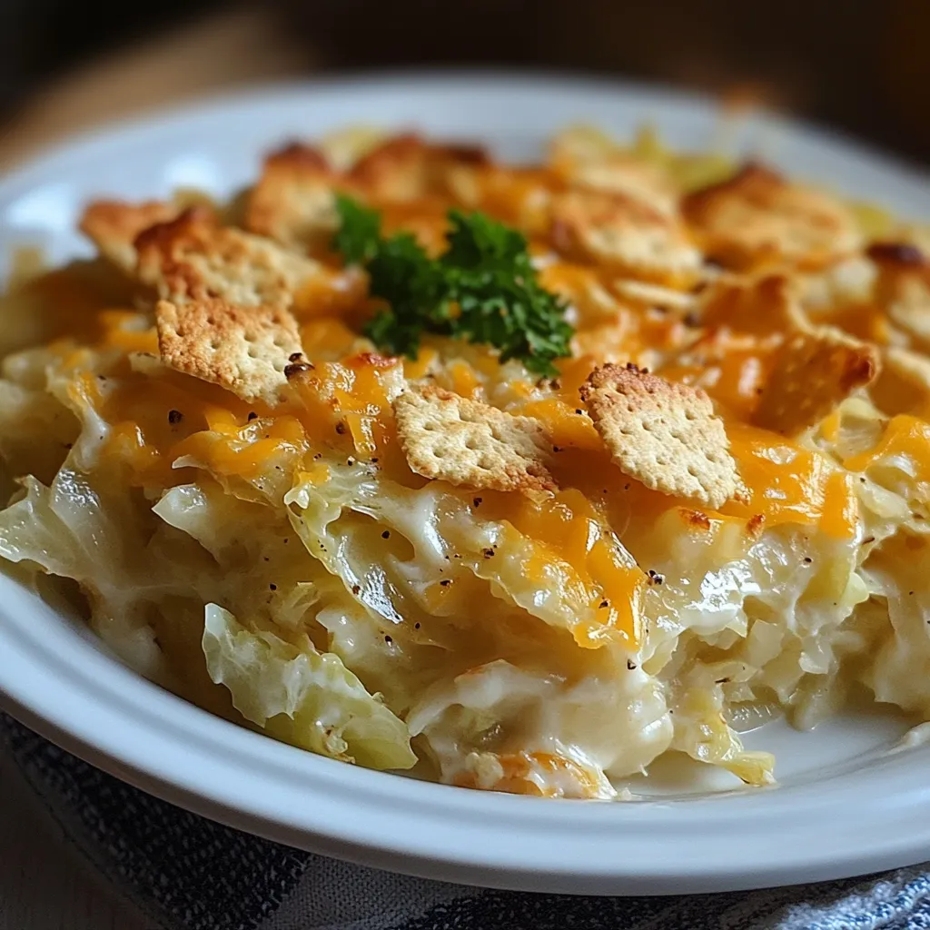 Luscious Cabbage with Crunchy Top