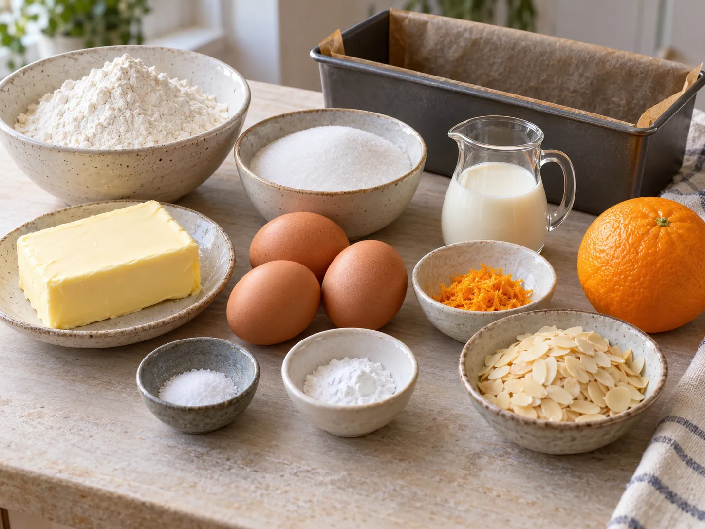 unsalted butter, softened, granulated sugar, large eggs, all-purpose wheat flour