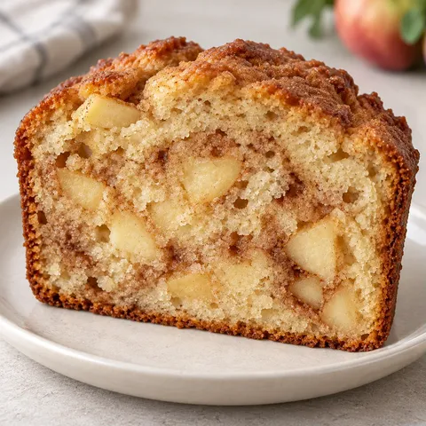 Butter loaf with cinnamon and apple