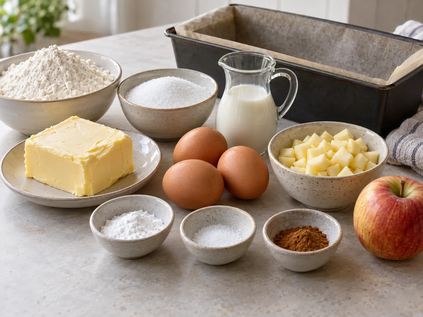 unsalted butter, softened, granulated sugar, large eggs, all-purpose wheat flour