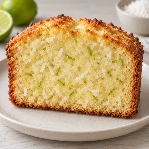 Butter loaf with coconut and lime