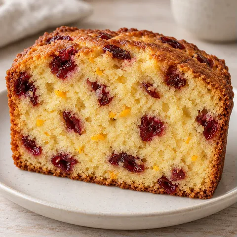 Butter loaf with cranberries and orange