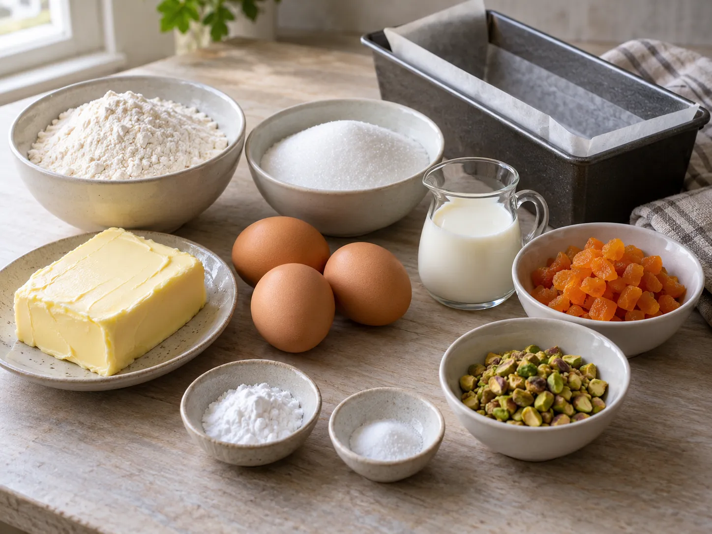 unsalted butter, softened, granulated sugar, large eggs, all-purpose wheat flour