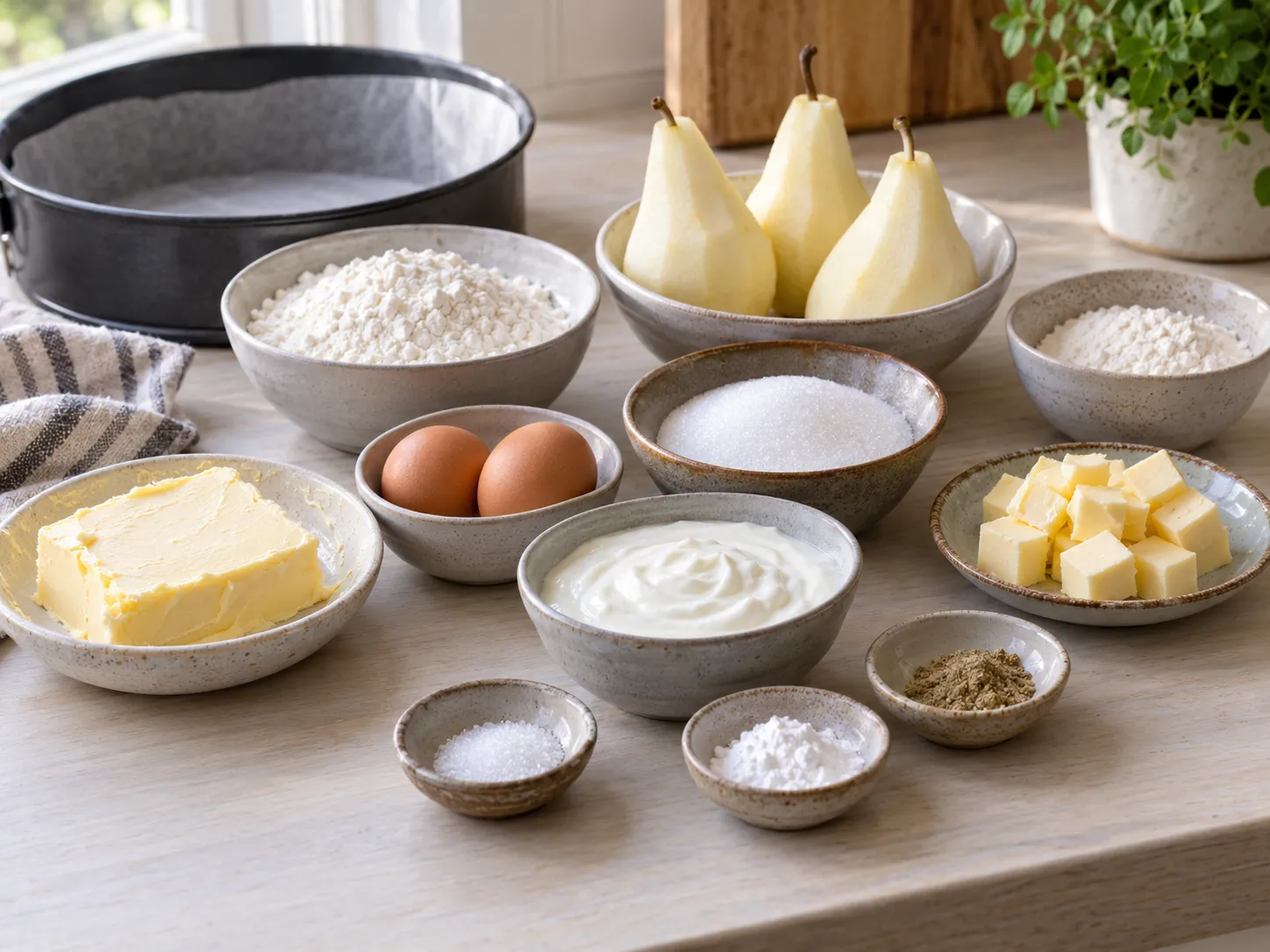 unsalted butter, softened, granulated sugar, large eggs, all-purpose wheat flour
