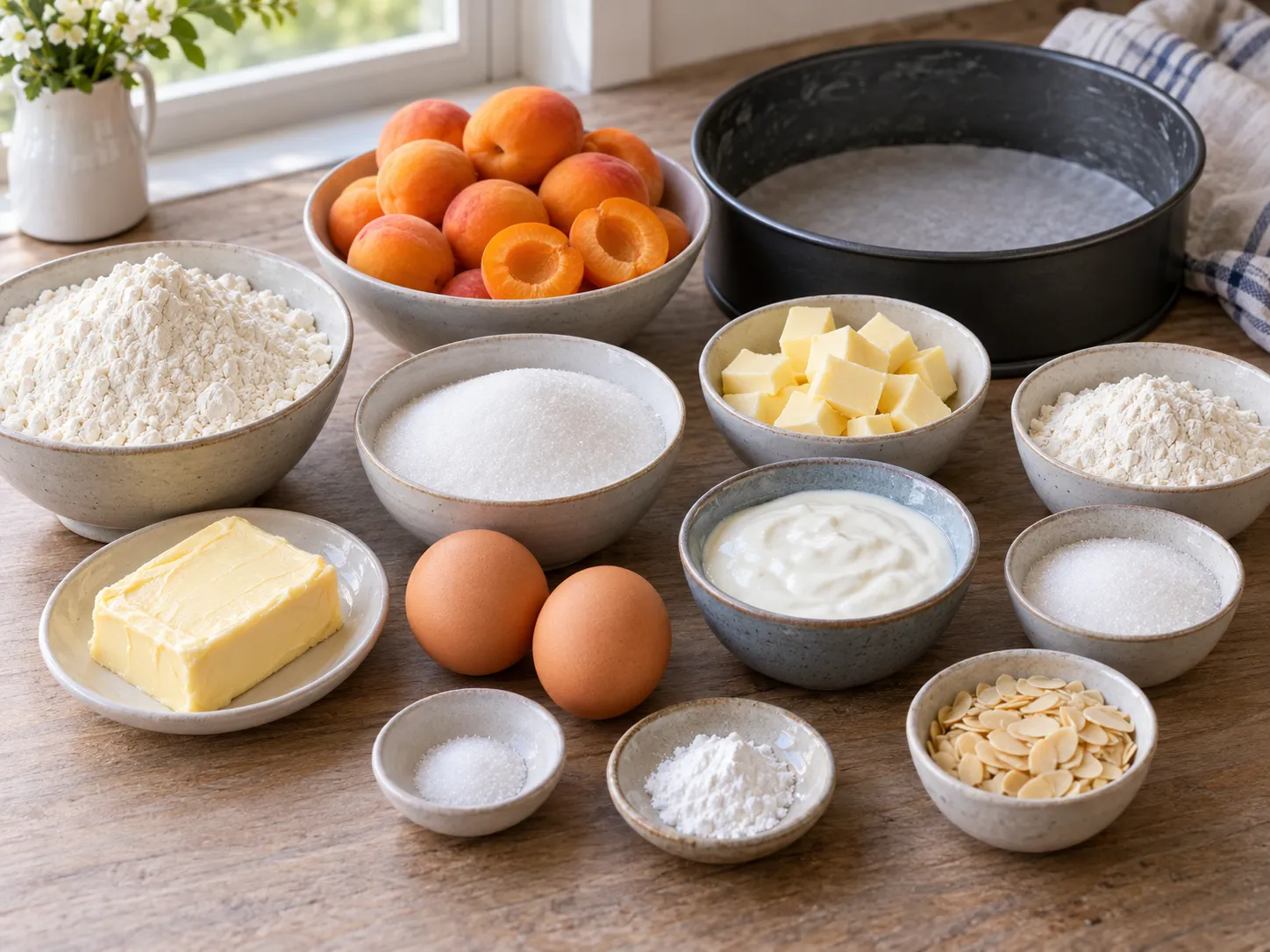 unsalted butter, softened, granulated sugar, large eggs, all-purpose wheat flour
