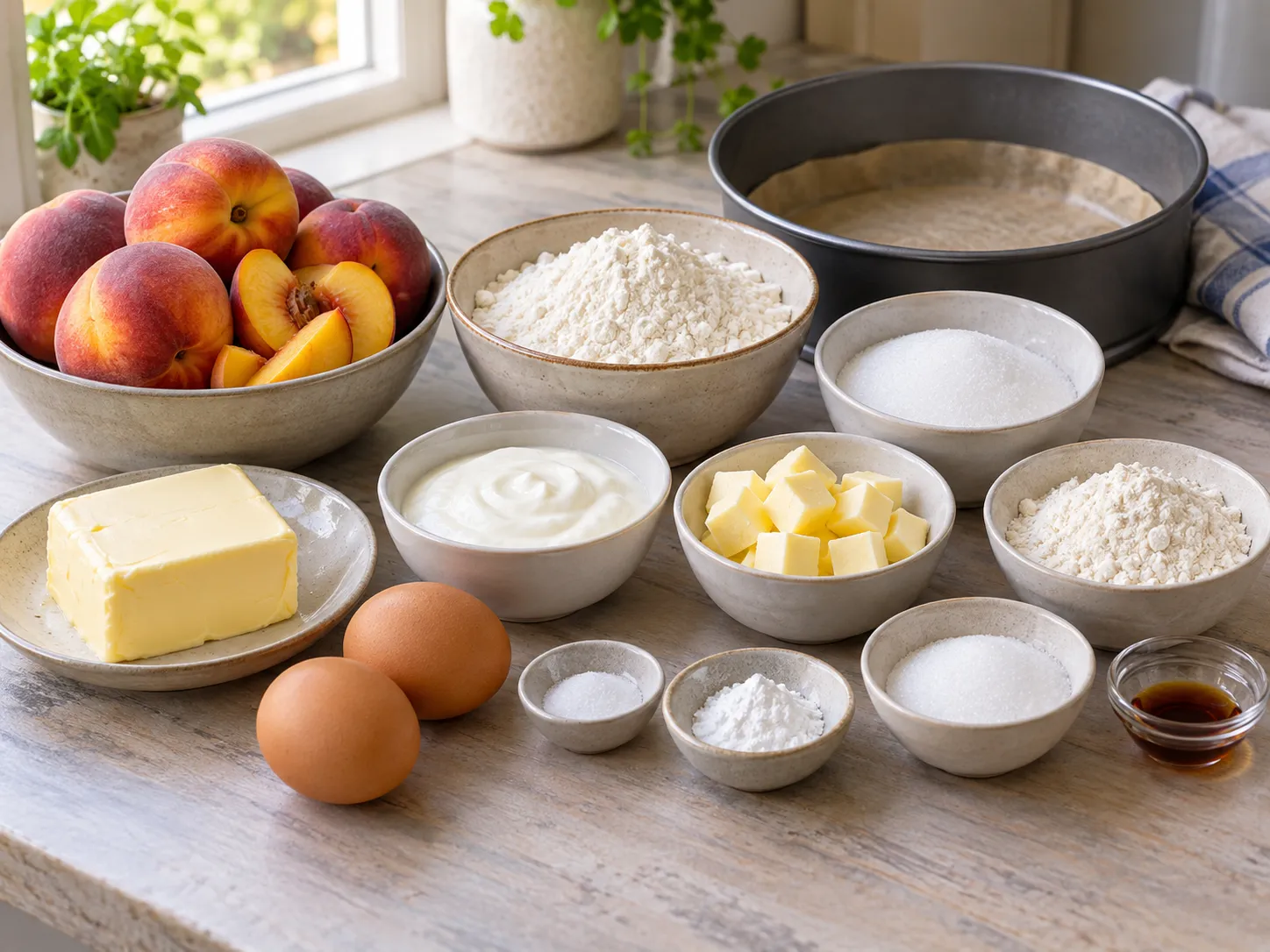 unsalted butter, softened, granulated sugar, large eggs, all-purpose wheat flour