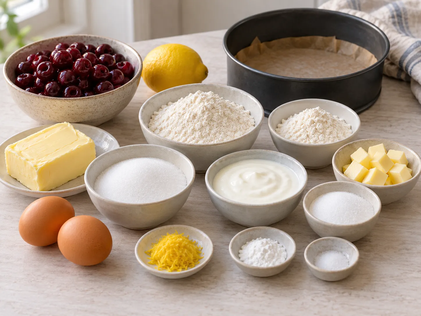 unsalted butter, softened, granulated sugar, large eggs, all-purpose wheat flour