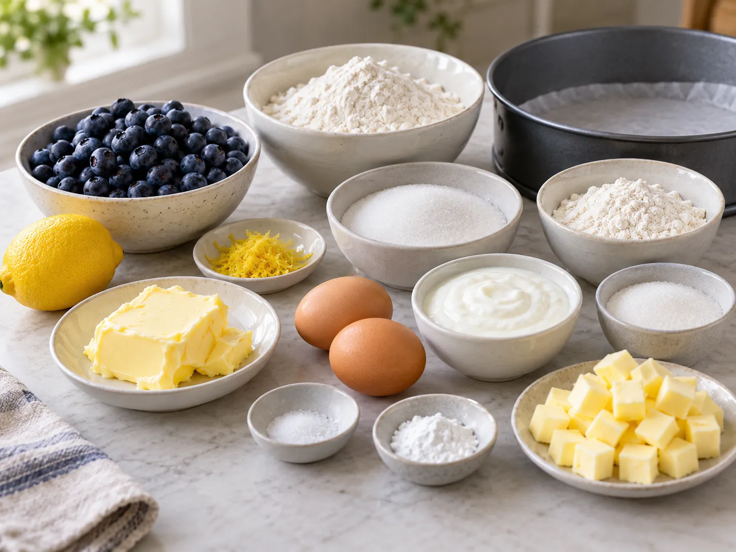 unsalted butter, softened, granulated sugar, large eggs, all-purpose wheat flour