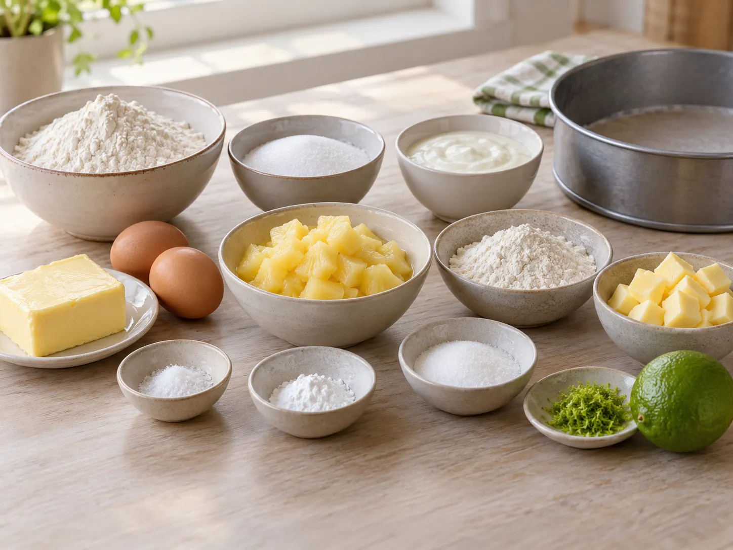 unsalted butter, softened, granulated sugar, large eggs, all-purpose wheat flour