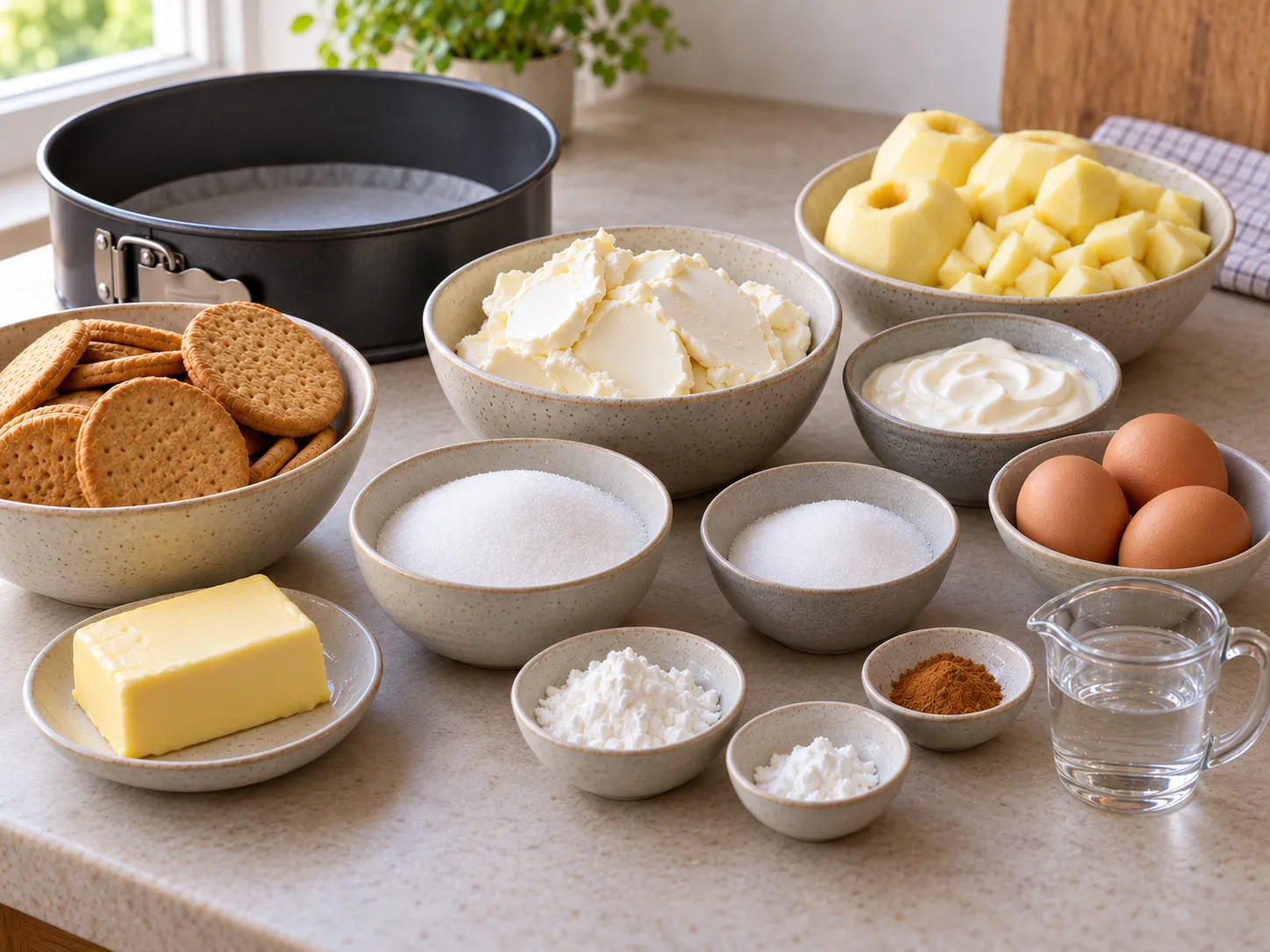 plain butter biscuits, without filling, unsalted butter, softened, full-fat cream cheese, plain, gr