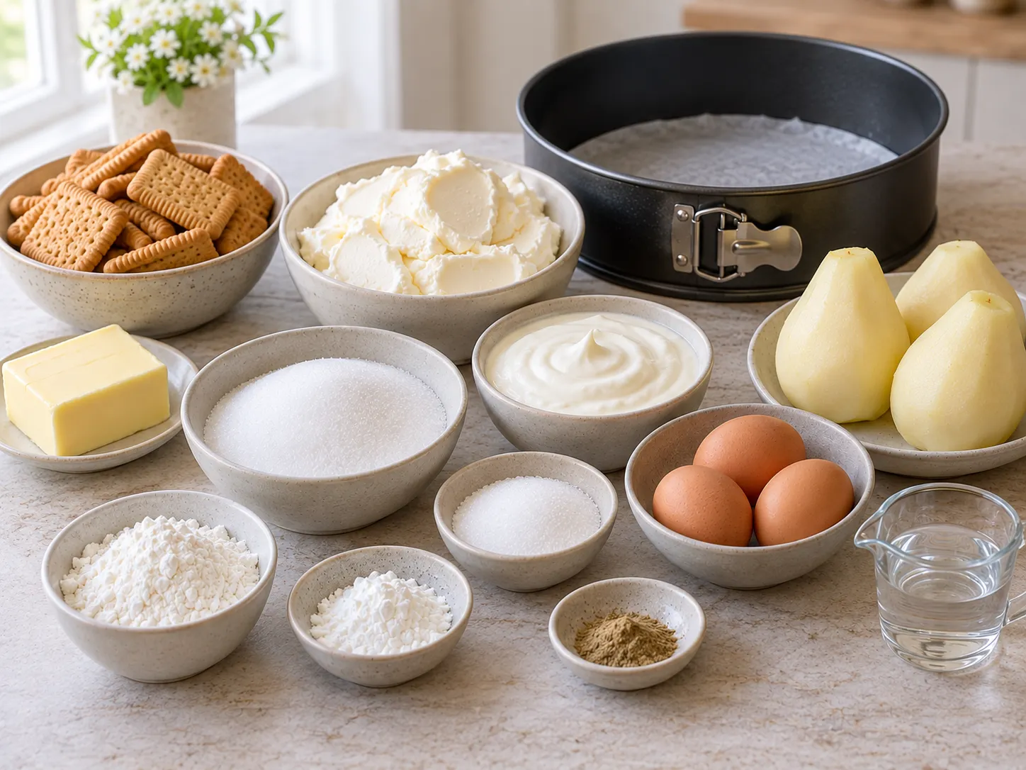 plain butter biscuits, without filling, unsalted butter, softened, full-fat cream cheese, plain, gr
