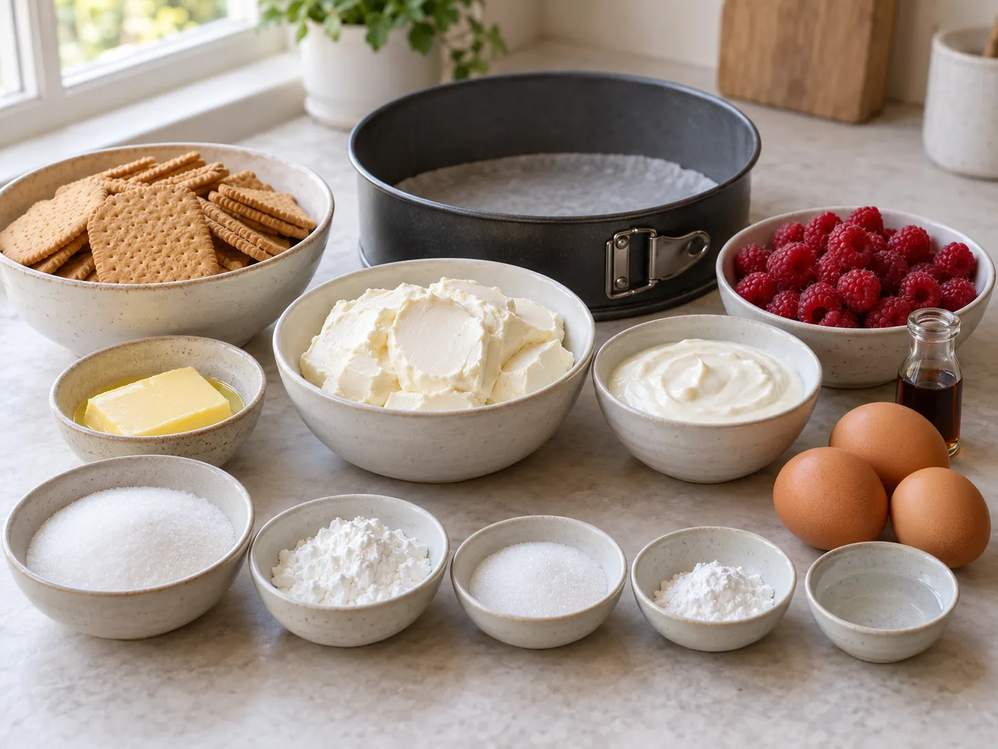 plain butter biscuits, without filling, unsalted butter, softened, full-fat cream cheese, plain, gr