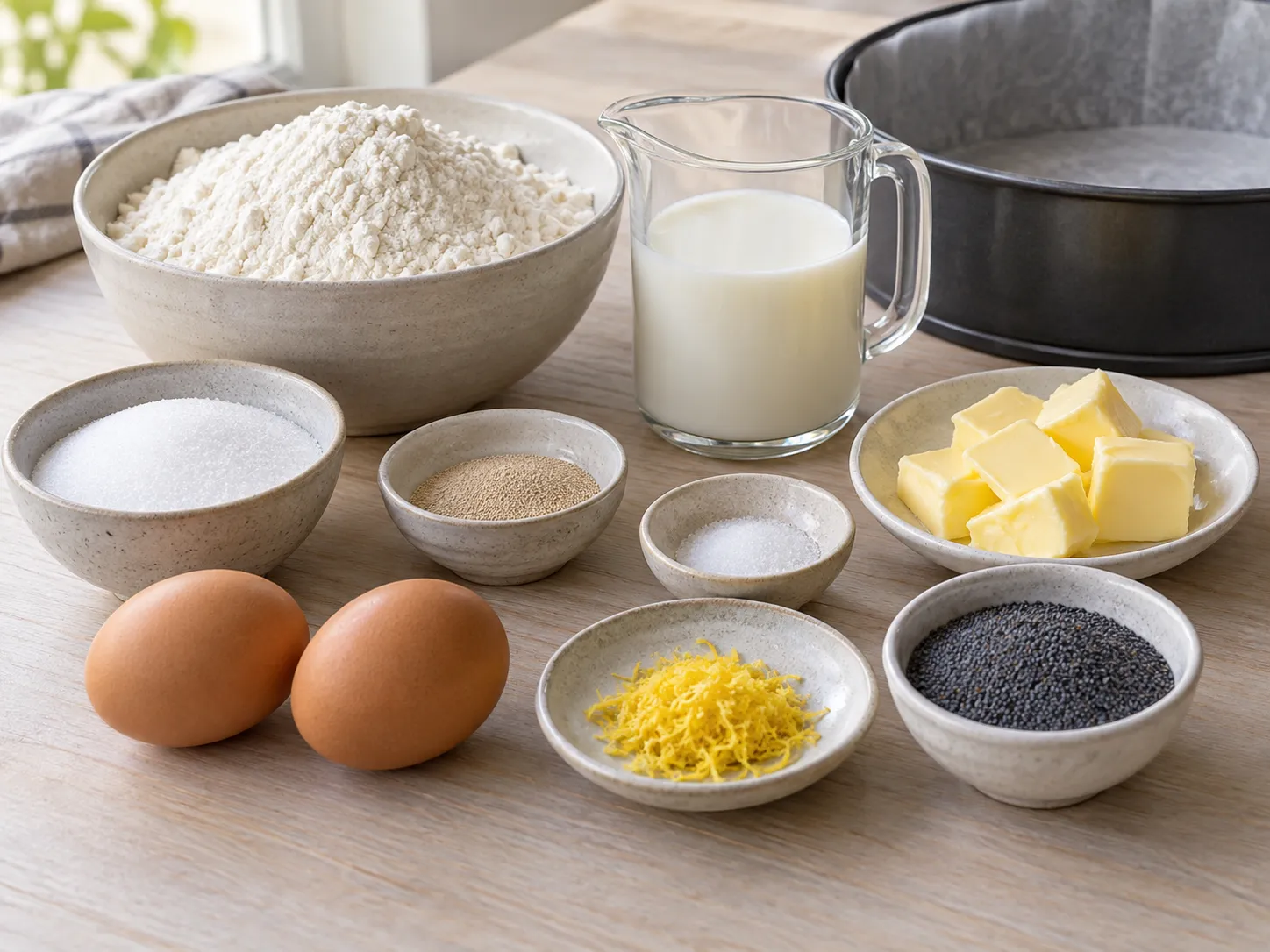 all-purpose wheat flour, instant dry yeast, granulated sugar, fine salt