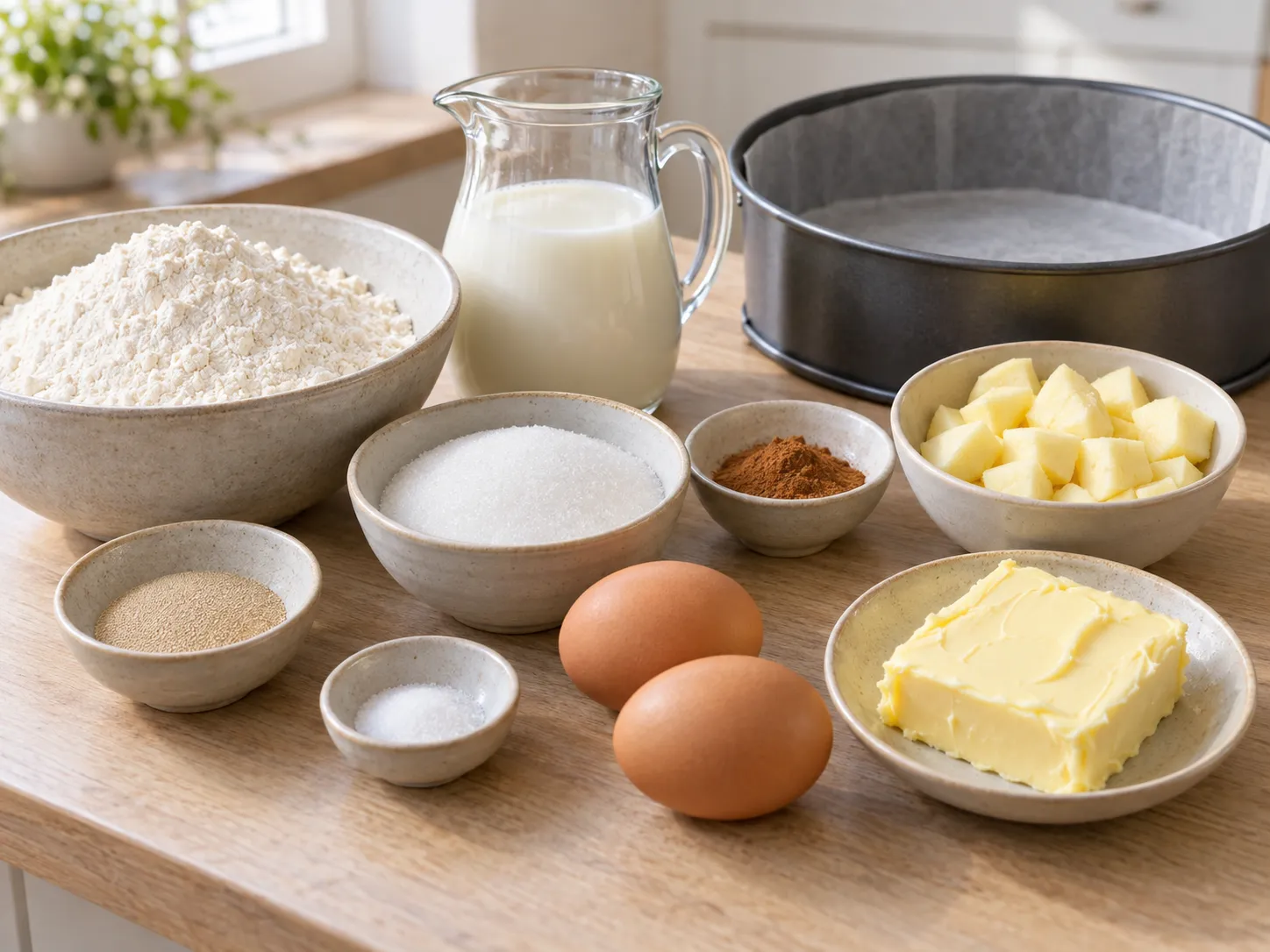 all-purpose wheat flour, instant dry yeast, granulated sugar, fine salt