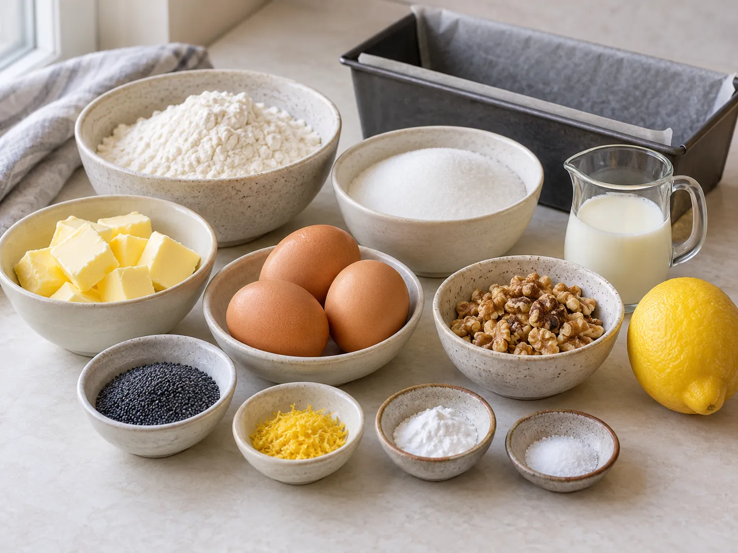 unsalted butter, softened, granulated sugar, large eggs, all-purpose wheat flour