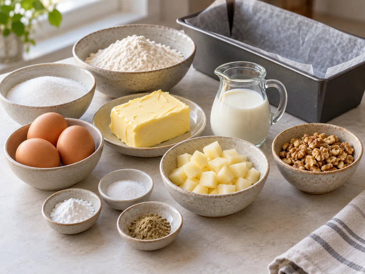 unsalted butter, softened, granulated sugar, large eggs, all-purpose wheat flour