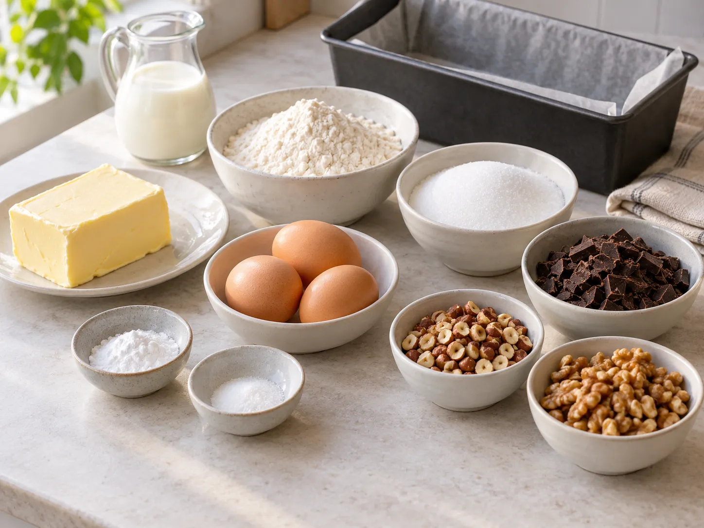 unsalted butter, softened, granulated sugar, large eggs, all-purpose wheat flour