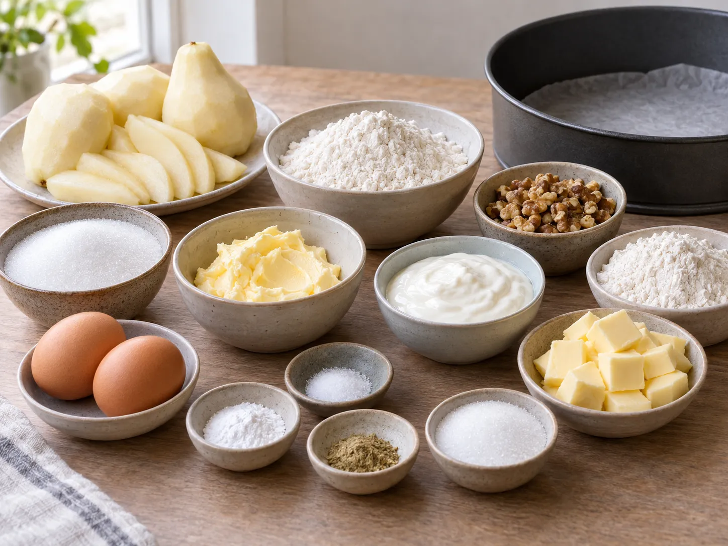 unsalted butter, softened, granulated sugar, large eggs, all-purpose wheat flour