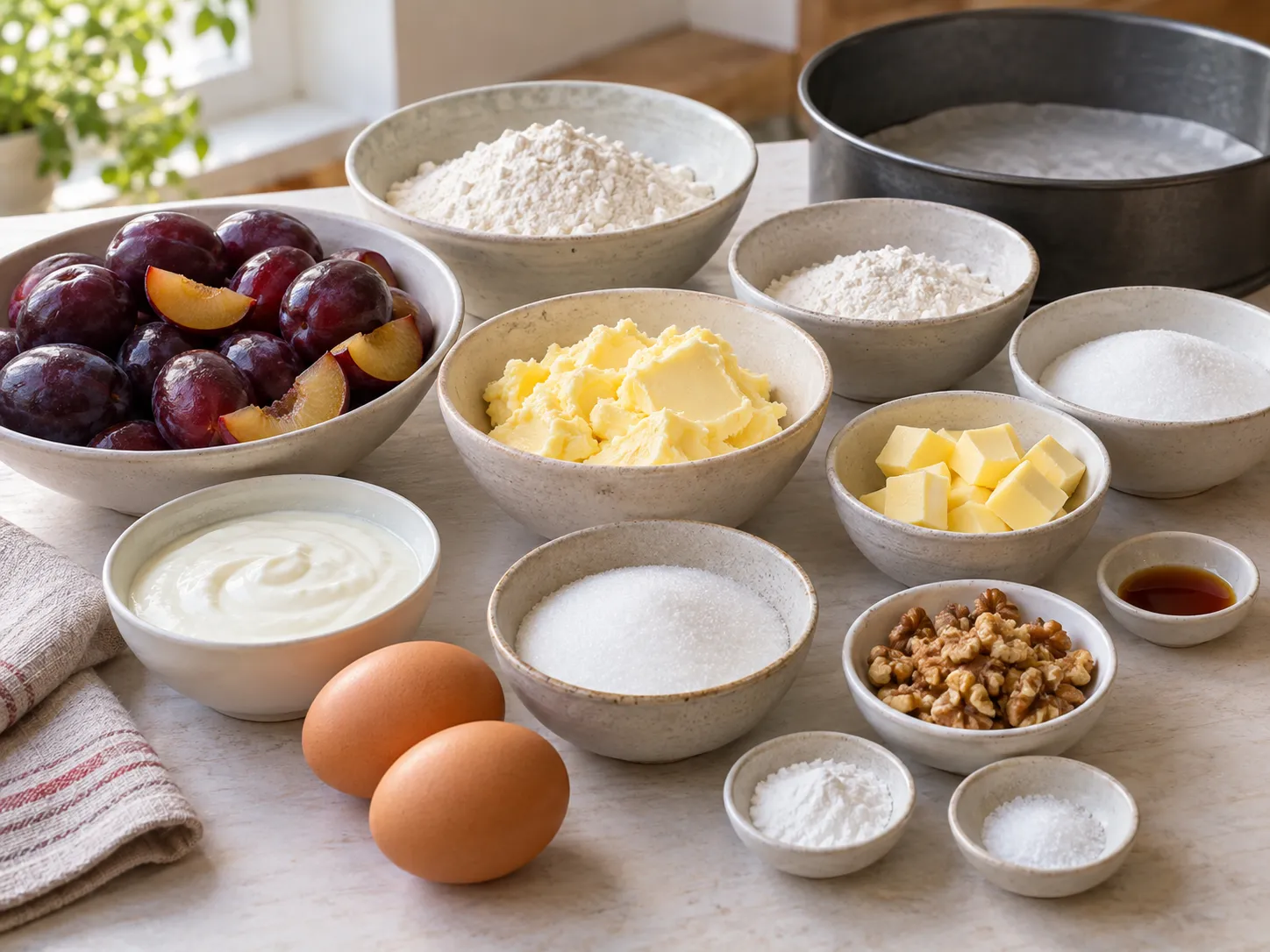 unsalted butter, softened, granulated sugar, large eggs, all-purpose wheat flour