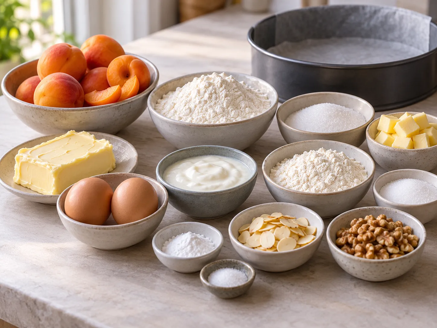 unsalted butter, softened, granulated sugar, large eggs, all-purpose wheat flour
