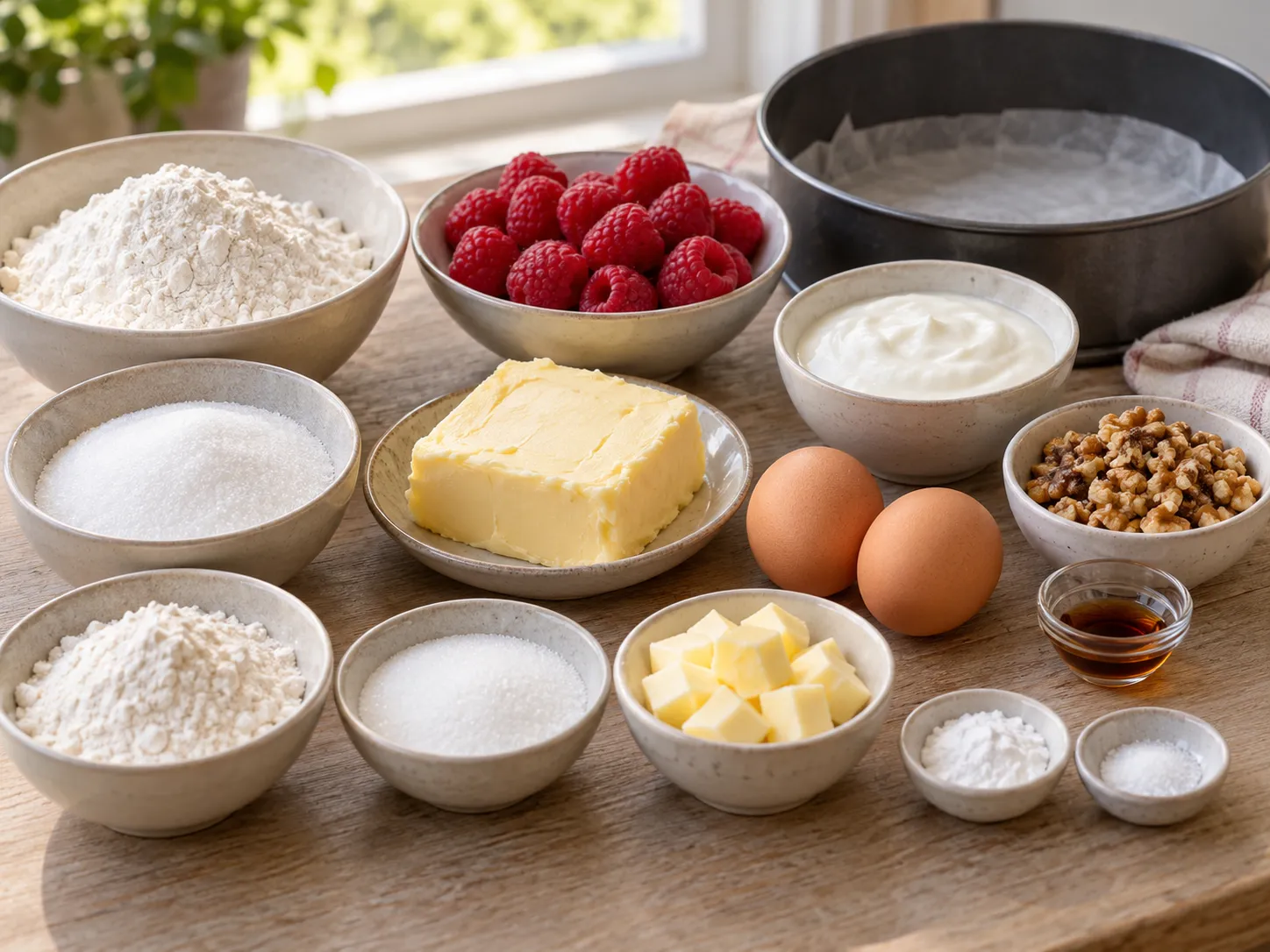 unsalted butter, softened, granulated sugar, large eggs, all-purpose wheat flour