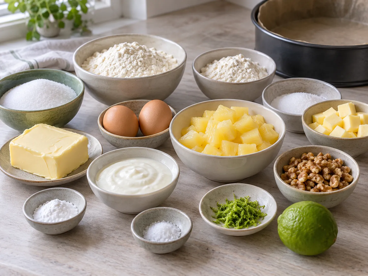 unsalted butter, softened, granulated sugar, large eggs, all-purpose wheat flour