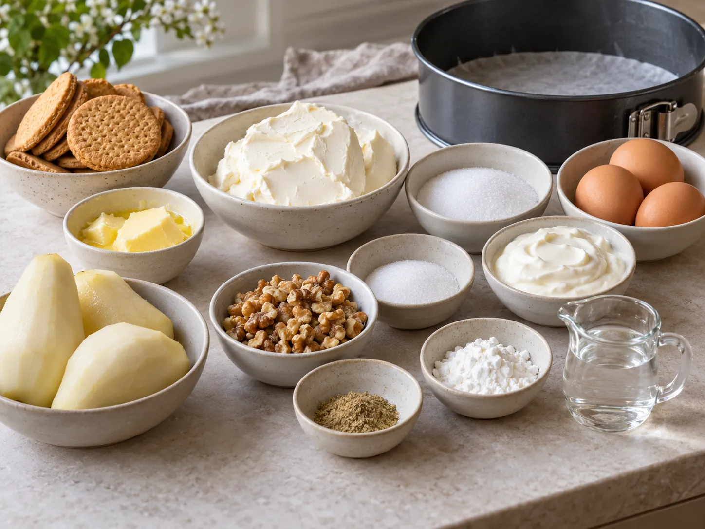 plain butter biscuits, without filling, unsalted butter, softened, full-fat cream cheese, plain, gr